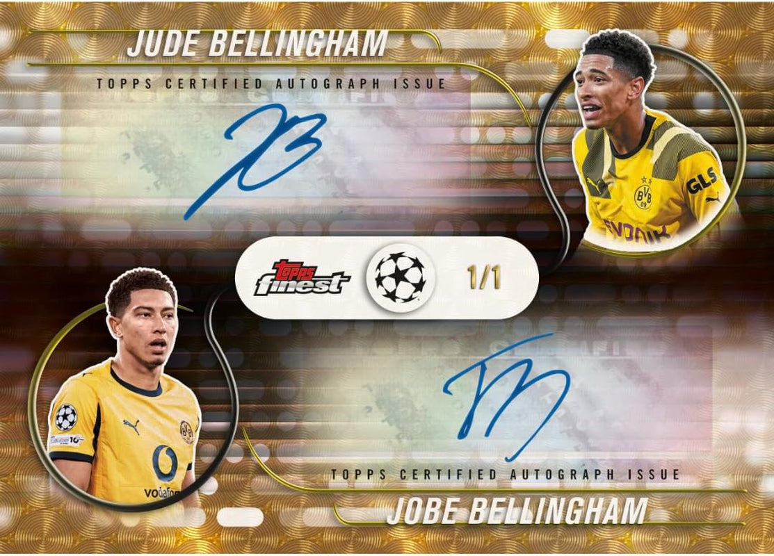 Topps Finest UEFA Club Competitions 2025/26 - Hobby Box - Guarantees 2 Autograph Cards- Factory Sealed