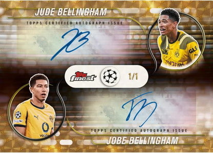 Topps Finest UEFA Club Competitions 2025/26 - Hobby Box - Guarantees 2 Autograph Cards- Factory Sealed