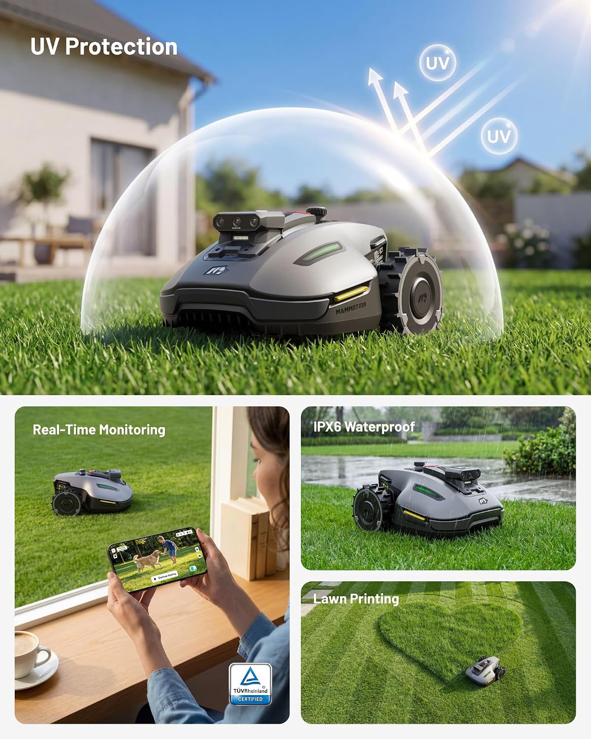 YUKA Mini 2 500 Robot Lawn Mower without Boundary