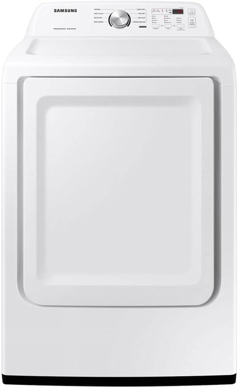 Samsung 7.2 Cu. Ft. Capacity Top Load Electric Dryer with Sensor Dry, White, DVE45T3200W/A3