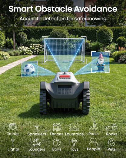 Robot Lawn Mower, C15 without Boundary with Garage, 500 M² Coverage