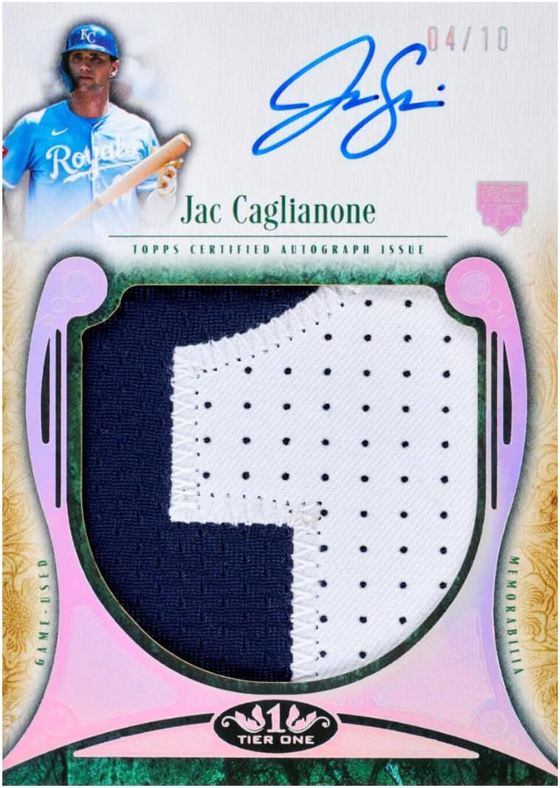 2026 Topps Tier One Baseball - Premium Hobby Box - 2 Autograph Cards - 1 Relic - Chance for Multi Signed Auto Cards - Oversized Patches - MLB - Stars, Legends, and Rookies - Factory Sealed