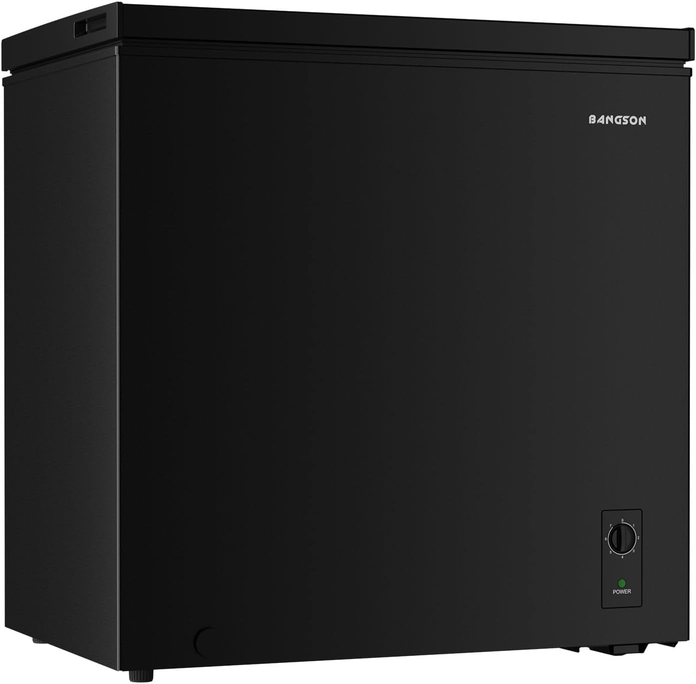 7.1 Cu.Ft Chest Freezer for Apartment, Black | Deep Freezer with Adjustable Thermostat, Top Open Door Freezer with Removable Basket, Low Noise for Kitchen, Office