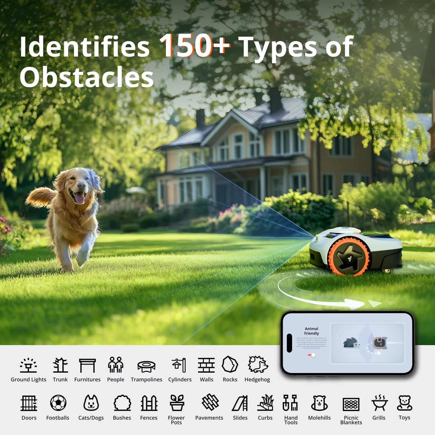 Segway  I105E Robotic Lawn Mower without Boundary, Rec. 500 M²