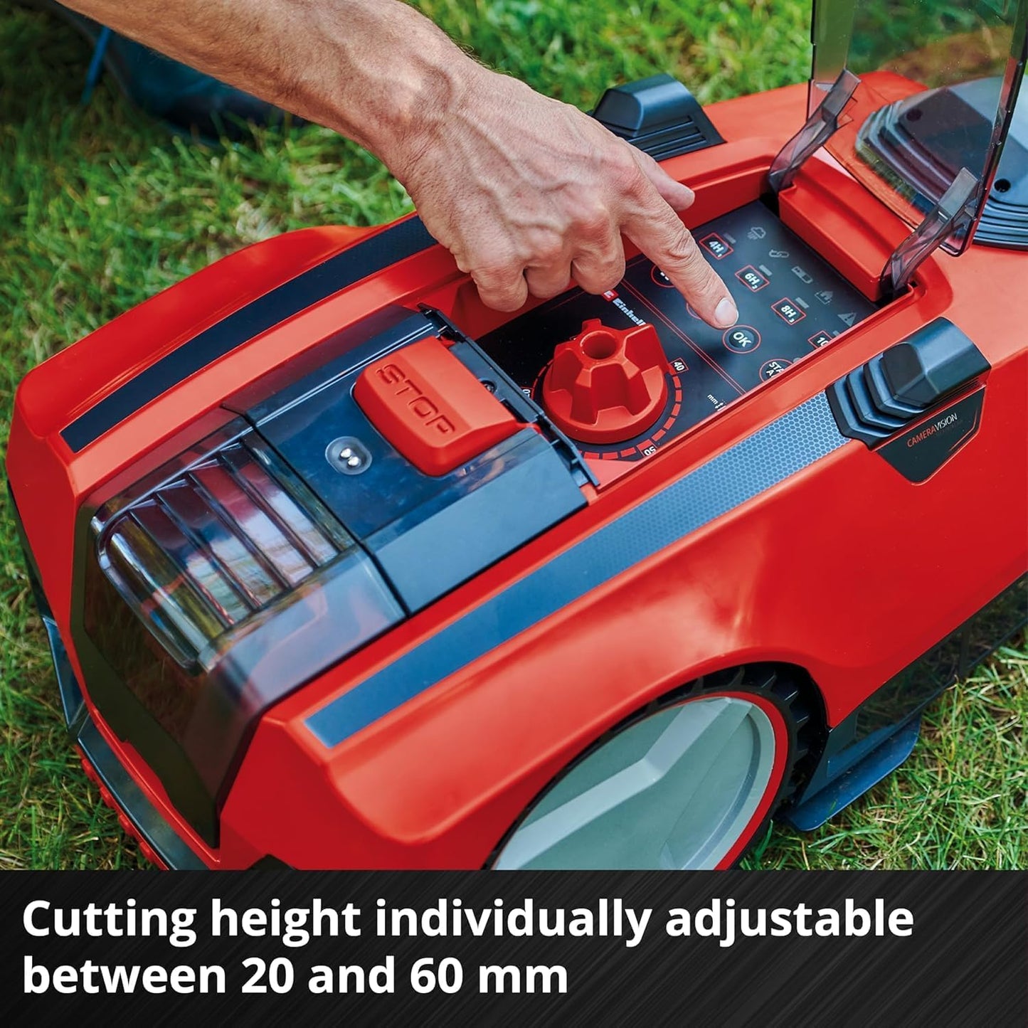 Robot Lawnmower 18V PXC, Integrated Camera Detects Mowing Area