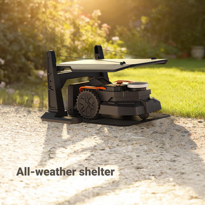 WORX Robotic Lawn Mower Garage, Weatherproof Mower Storage Garage for Vision Cloud, WA0828