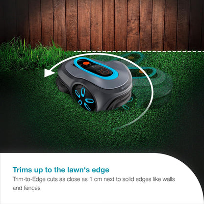 Smart SILENO Max 1500 M² Robotic Lawnmower, for Lawns up to 1500 M², LONA Intelligence, Trim-To-Edge, Duoconnect, Quiet Operation, Intelligent Mower with App Control, UK Plug (19903-28)