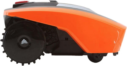 Easymow 260B Robotic Lawnmower with Additional Protection with Built-In Sensors: Lift, Obstacle, Turnover, Tilt for Lawns, Orange, 260 M²