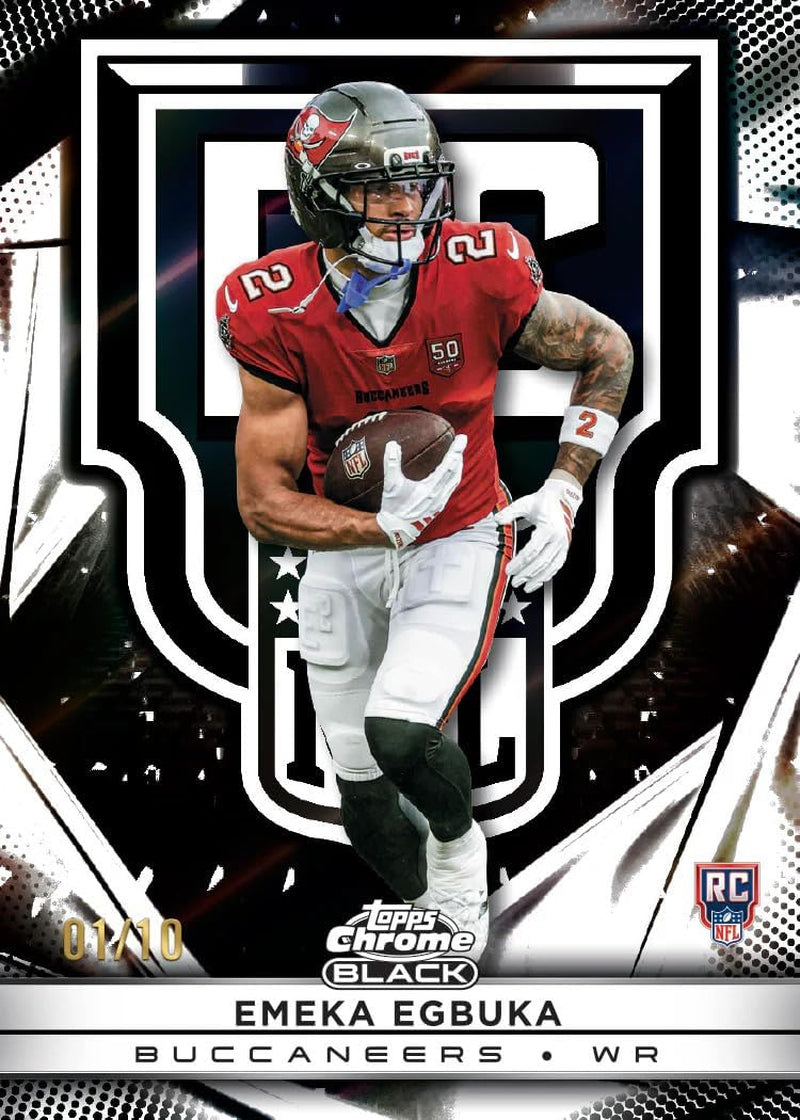 2025 Topps Chrome Black Football Hobby Box | 1 Auto per Box | 2025 Topps Chrome Black Football Hobby Box