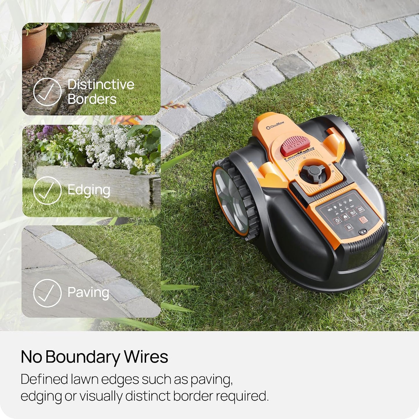 Ocumow AMB16-400 Vision Robot Mower & Charging Station, 400M2