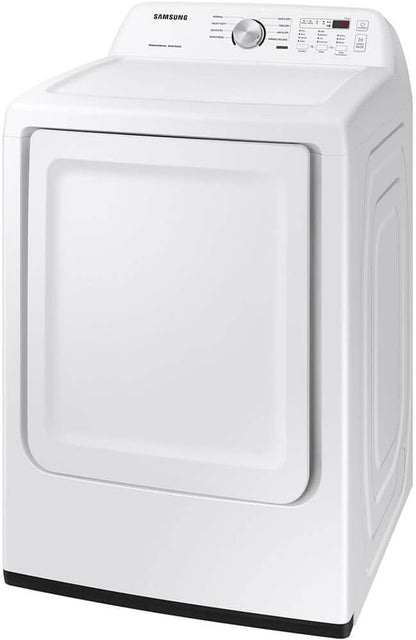 Samsung 7.2 Cu. Ft. Capacity Top Load Electric Dryer with Sensor Dry, White, DVE45T3200W/A3