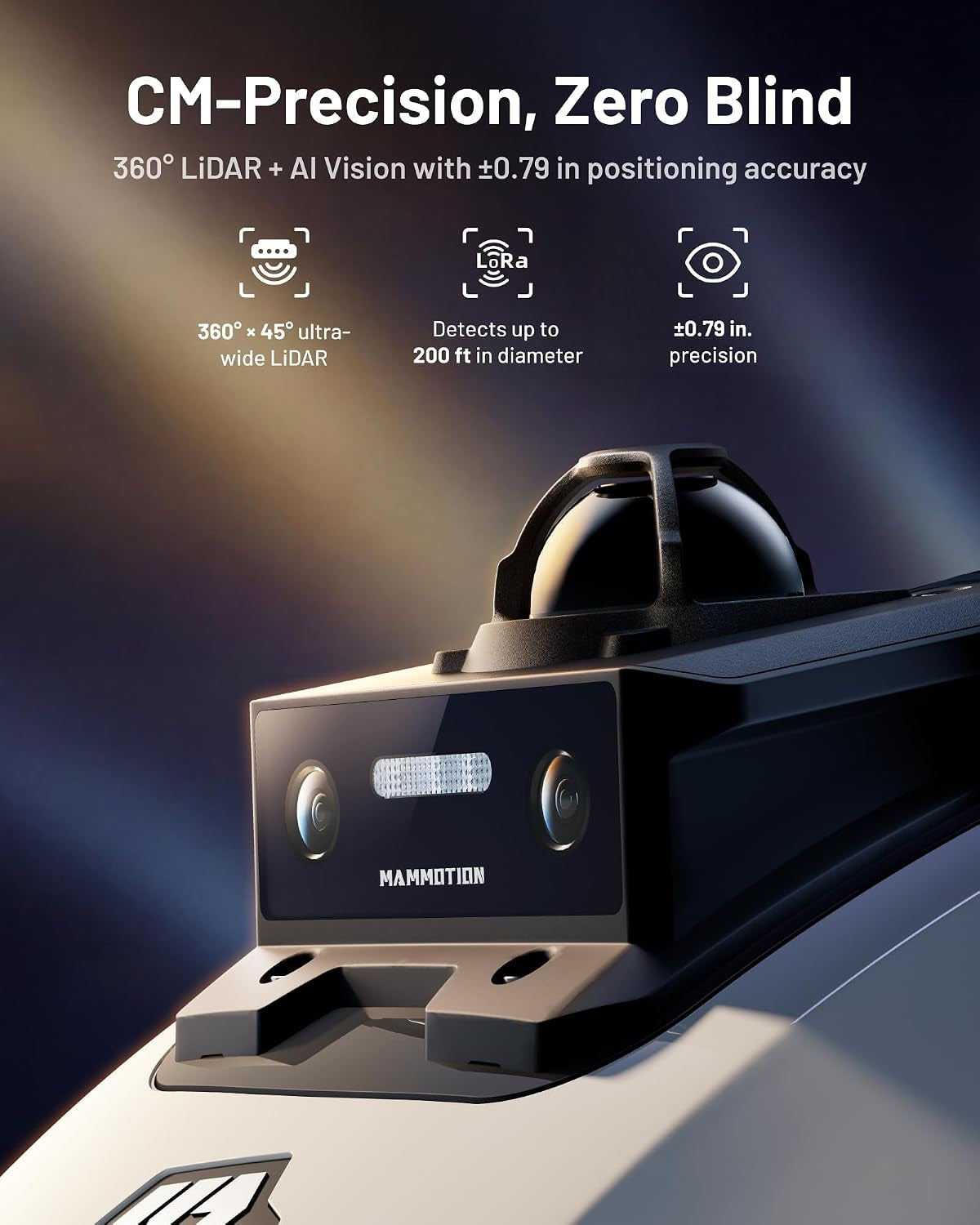 YUKA Mini 2 1000H Robotic Lawn Mower, 360° Lidar+Ai Vision | Wire Free for 0.25 Acre, 45% Slope, Smart Battery Management, Cutting Heights 2.0"-3.5"