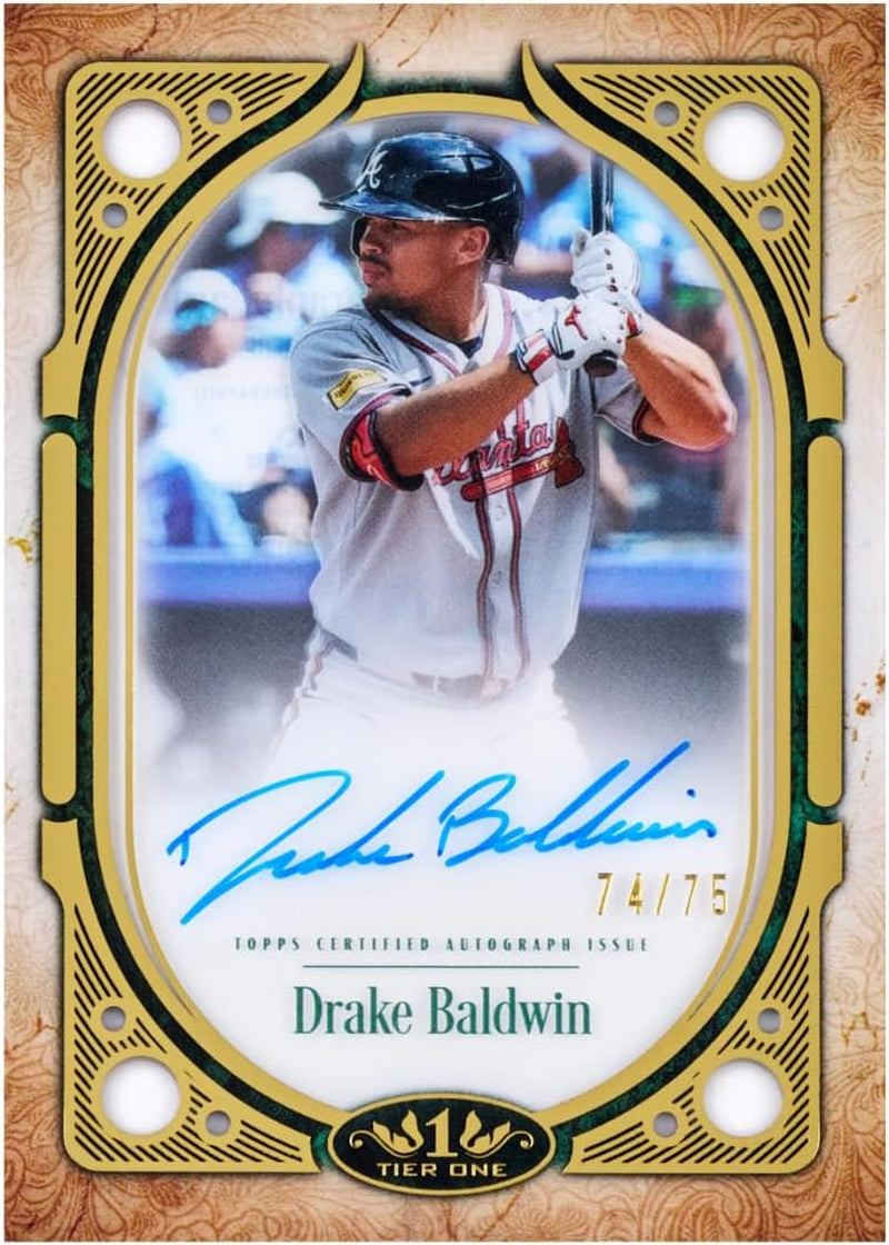 2026 Topps Tier One Baseball - Premium Hobby Box - 2 Autograph Cards - 1 Relic - Chance for Multi Signed Auto Cards - Oversized Patches - MLB - Stars, Legends, and Rookies - Factory Sealed