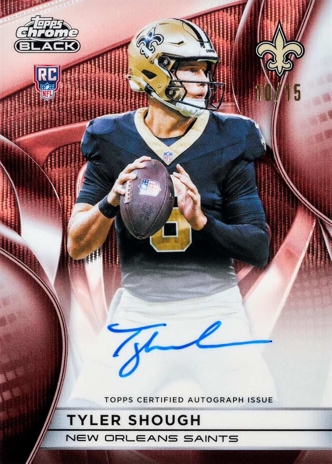 2025 Topps Chrome Black Football Hobby Box | 1 Auto per Box | 2025 Topps Chrome Black Football Hobby Box