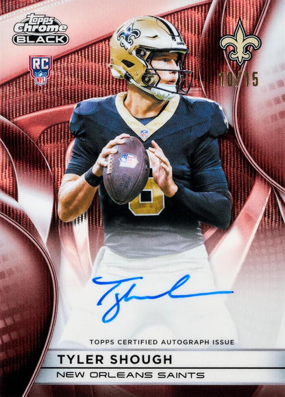 2025 Topps Chrome Black Football Hobby Box | 1 Auto per Box | 2025 Topps Chrome Black Football Hobby Box