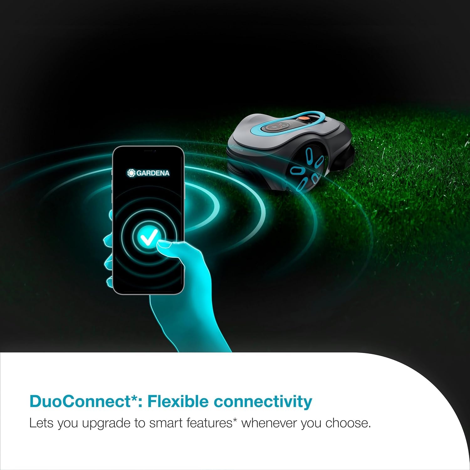 Smart SILENO Max 1500 M² Robotic Lawnmower, for Lawns up to 1500 M², LONA Intelligence, Trim-To-Edge, Duoconnect, Quiet Operation, Intelligent Mower with App Control, UK Plug (19903-28)
