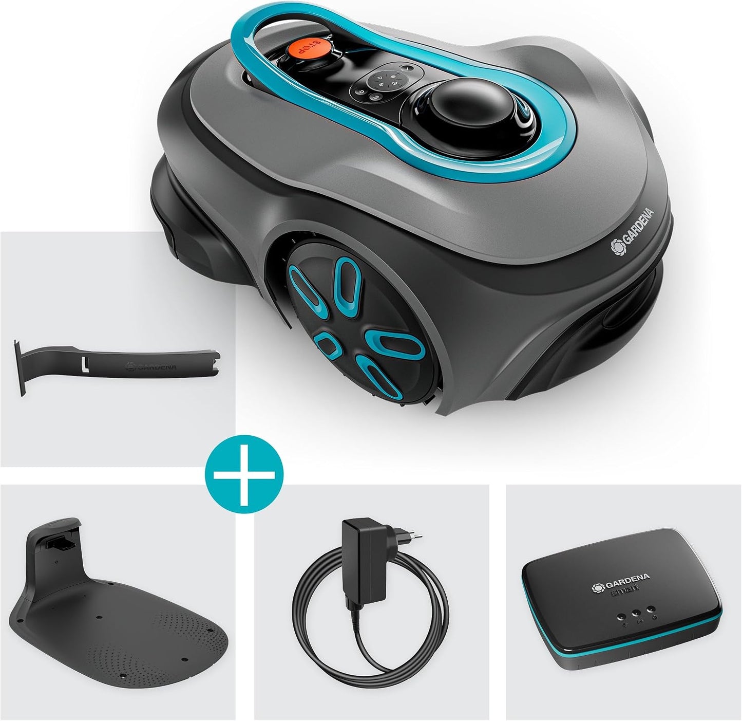 Smart SILENO Free Set 1200 M² Robotic Lawnmower, Wireless, for Lawns up to 1200 M², LONA Intelligence, without Boundary Wire, Quiet Operation, Intelligent Mower with App Control (19923-28)