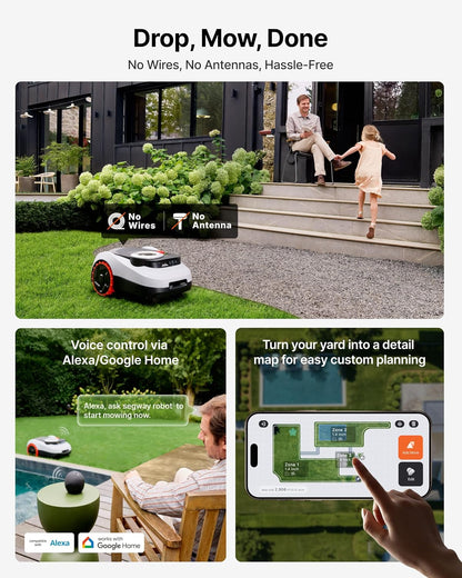 Segway  I220 Lidar Robotic Lawn Mower without Boundary, Rec. 2000 ㎡