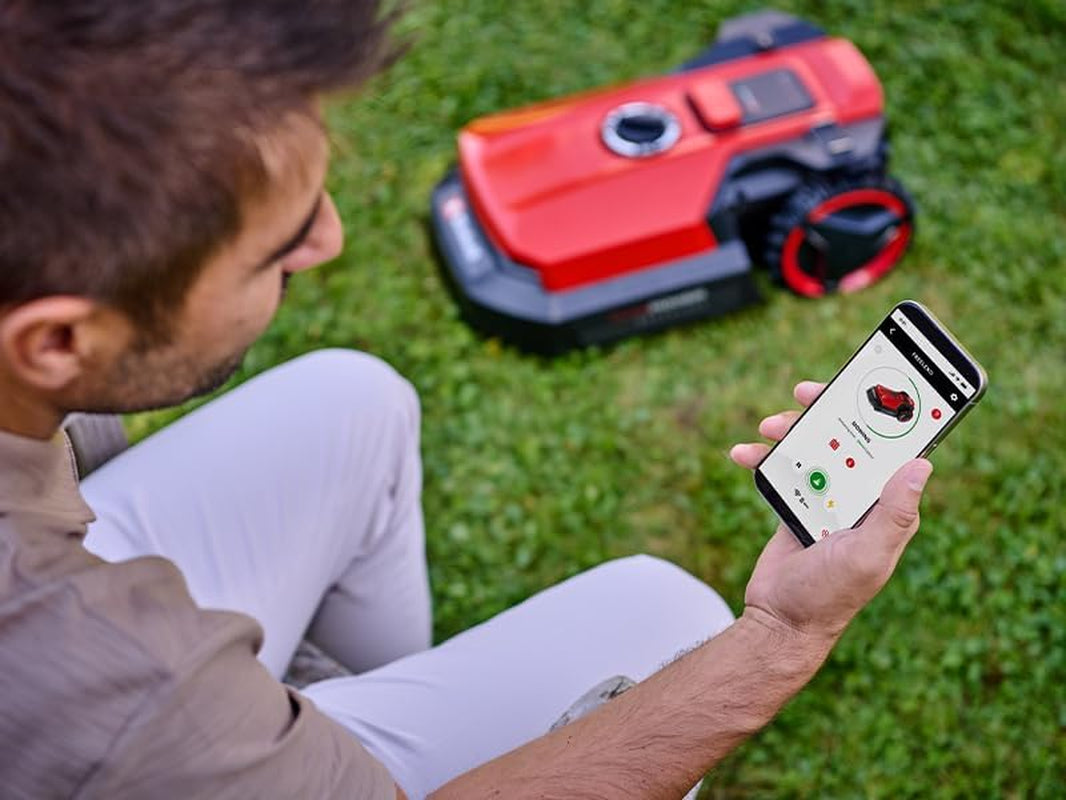 Robot Lawnmower 18V, Long-Life Battery, App Control