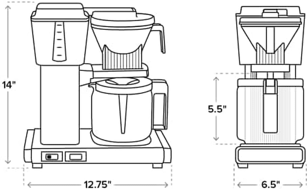 Technivorm Moccamaster 53923 KBGV Select 10-Cup Coffee Maker, Juniper, 40 Ounce, 10-Cup, 1.25L