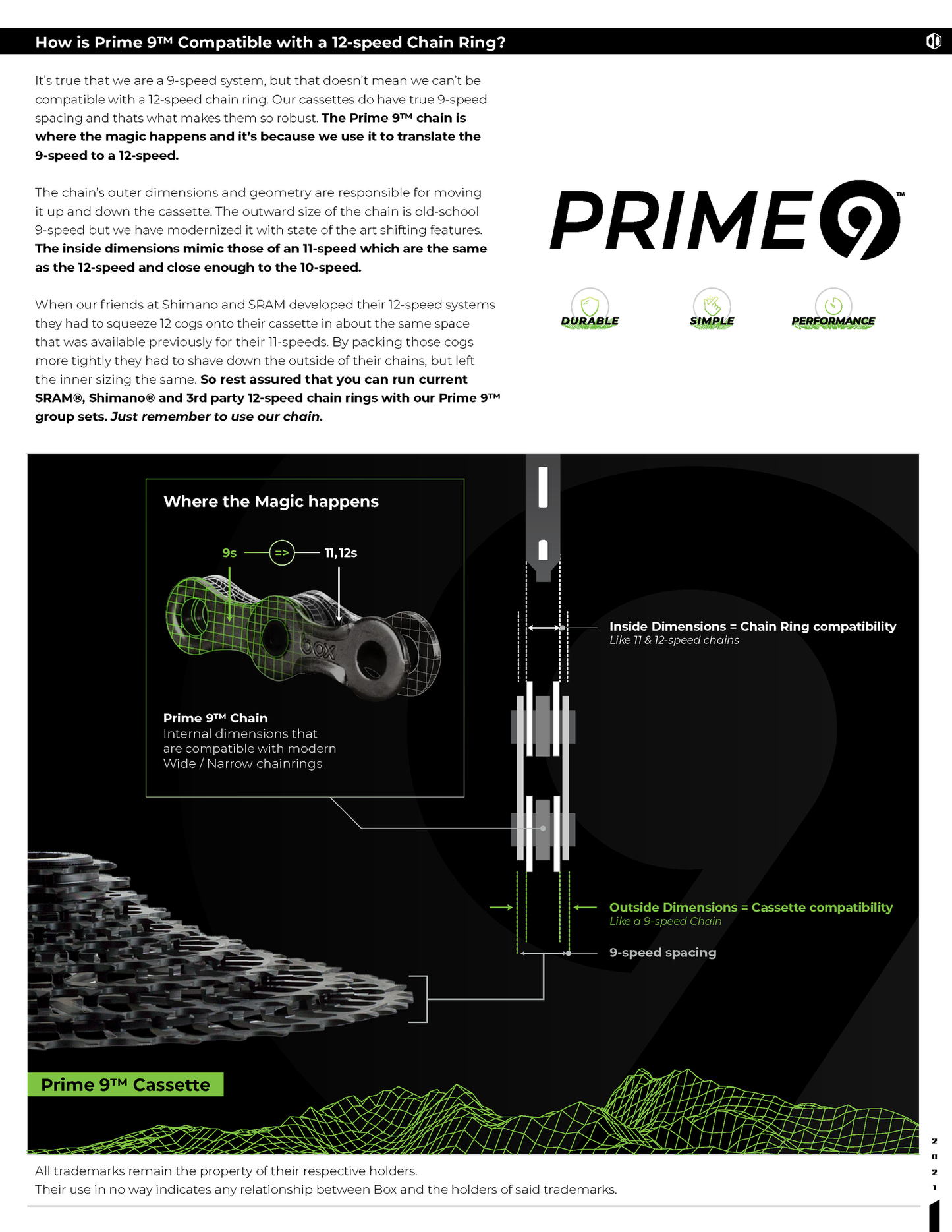 Box Two Prime 9 E-bike Chain Nickel